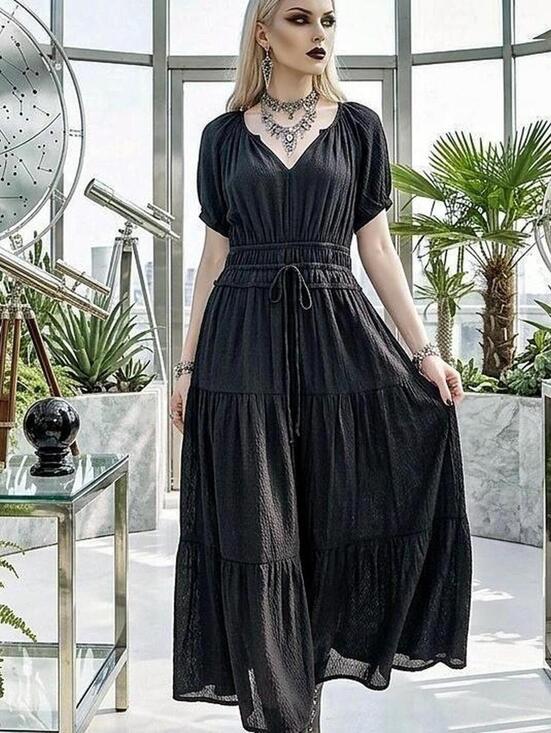 Universal Thread Dresses & Skirts - Universal Thread Boho Black maxi dress  Size L